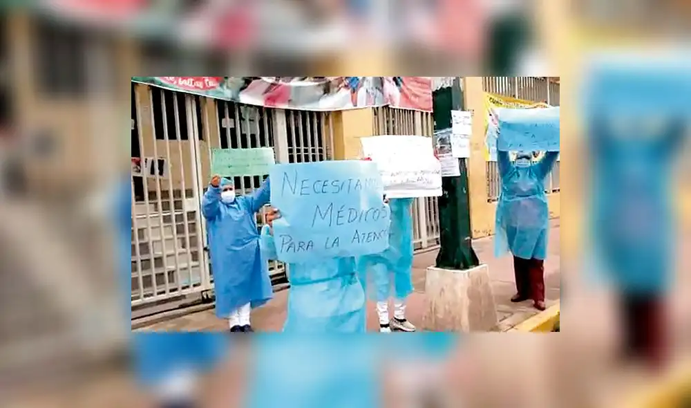 protesta. Enfermeras protestaron exigiendo ser escuchadas.