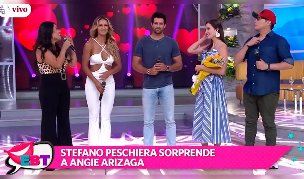 Stefano Peschiera confiesa sus sentimientos sobre Angie Arizaga en vivo [VIDEO]