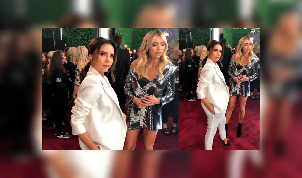 Victoria Beckham deslumbró con traje blanco en la alfombra roja de los People’s Choice Awards 2018 [FOTOS]
