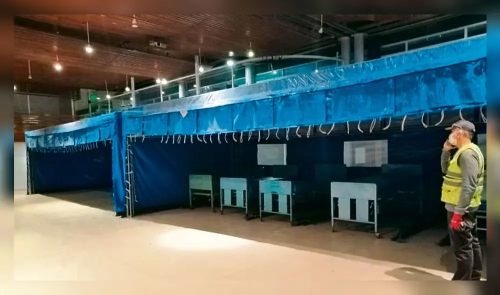 quedó listo. Pacientes serán llevados al colegio de Abogados.