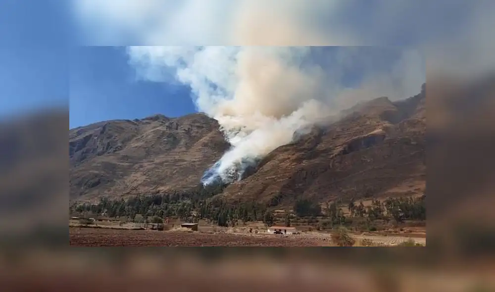 Incendios forestales amenazaron con afectar dos parques arqueológicos en Cusco Incendios forestales amenazaron con afectar dos parques arqueológicos en Cusco