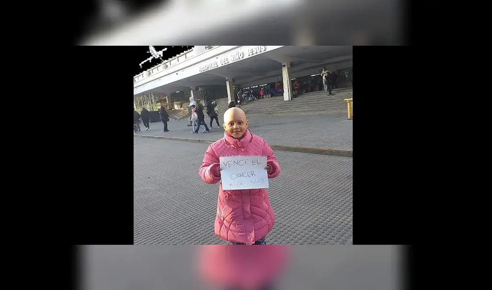 Delfina fue diagnosticada con linfoma no Hodgkin de Burkitt, un tipo de cáncer bastante agresivo. Foto: Facebook