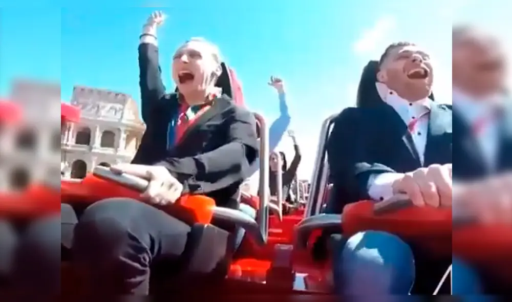 Vía Facebook: joven la pasaba muy bien en montaña rusa, pero un extraño animal le arruinó el paseo [VIDEO]