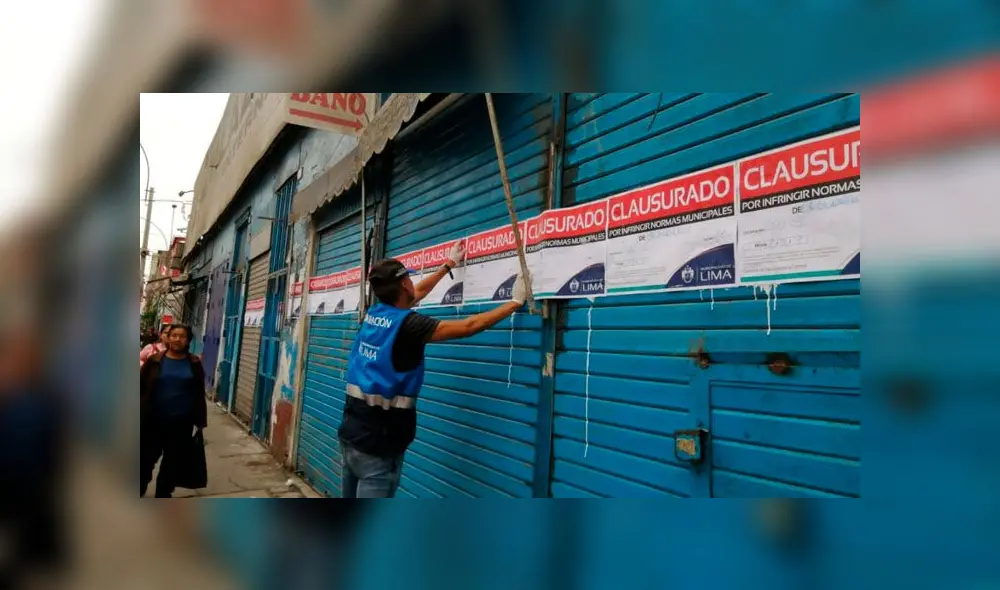 Local permanecerá cerrado hasta que subsanen las observaciones que se le realizaron. (Foto: Municipalidad de Lima)