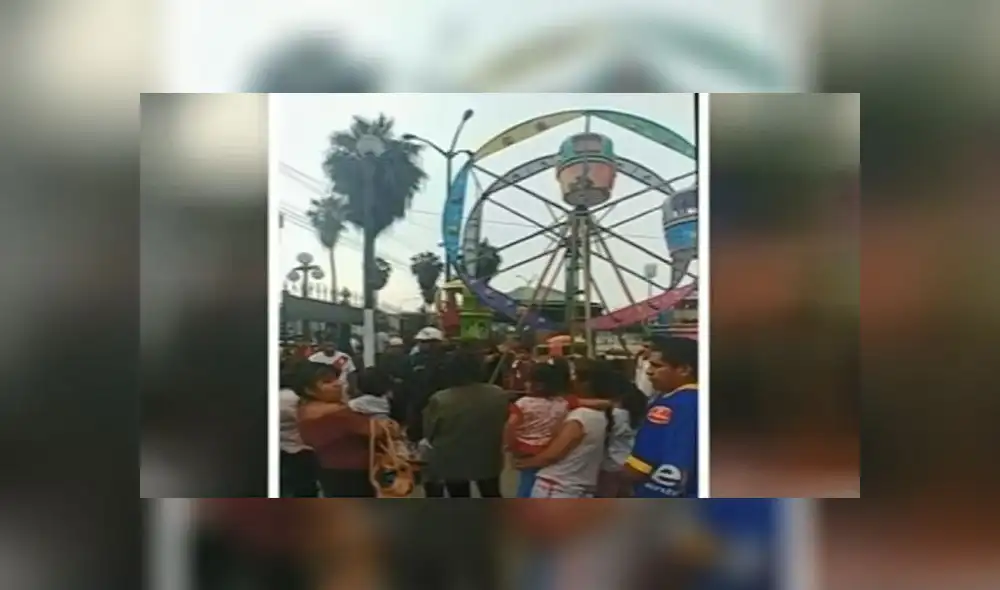 Chorrillos: niña resultó herida tras caída de juego mecánico en parque [VIDEO]