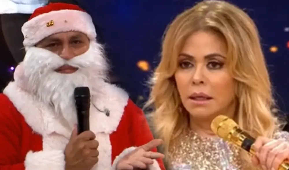 'Apoteósico' fue trolleado por Gisela Valcárcel en especial navideño. Foto: composición/captura América TV