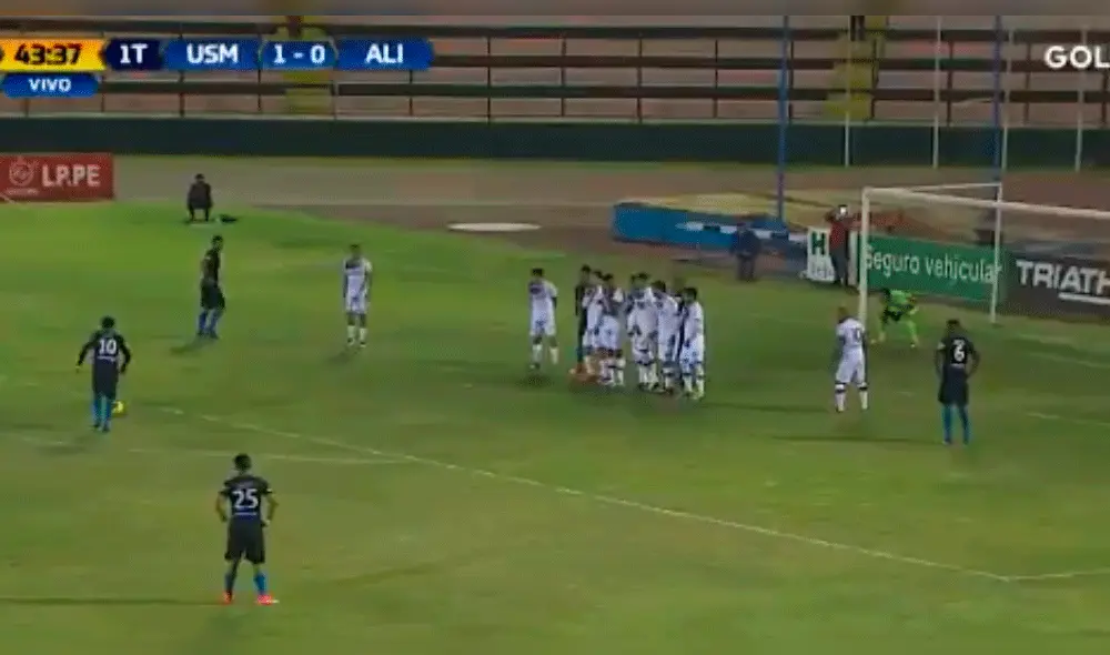 Alianza Lima vs. San Martín: sensacional golazo de tiro libre de Pacheco que da vida a íntimos [VIDEO]
