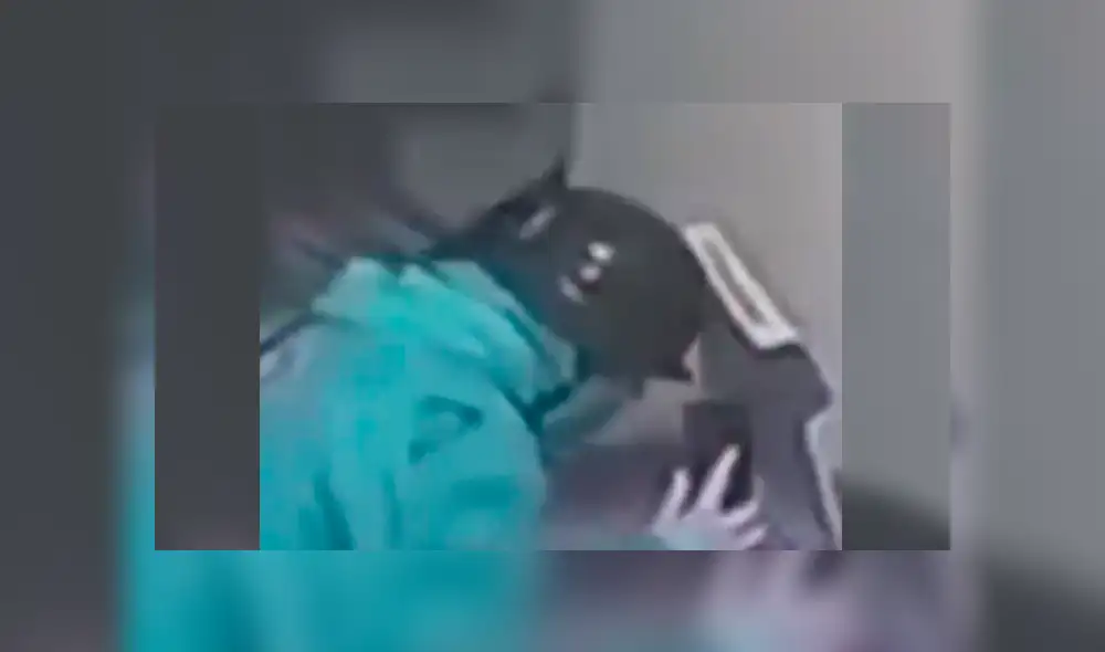 El sujeto fue grabado por las cámaras de seguridad, que muestran cómo él mismo utiliza su teléfono para grabar el momento en el que escupe sobre la pizza. (Foto: captura)