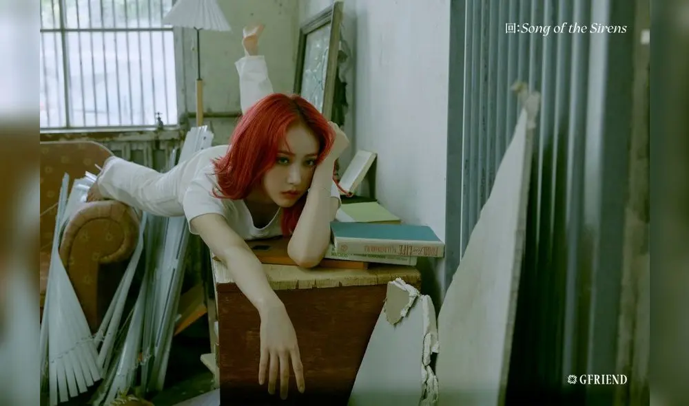 GFRIEND: SinB en las fotos conceptuales de “Broken Room” para el décimo mini álbum “回: Song of the Sirens”. Crédito: Instagram