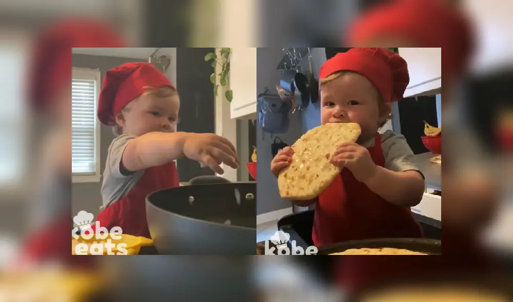 Desliza para ver más imágenes de este talentoso bebé que es viral en TikTok. Desliza para ver más imágenes de este talentoso bebé que es viral en TikTok.