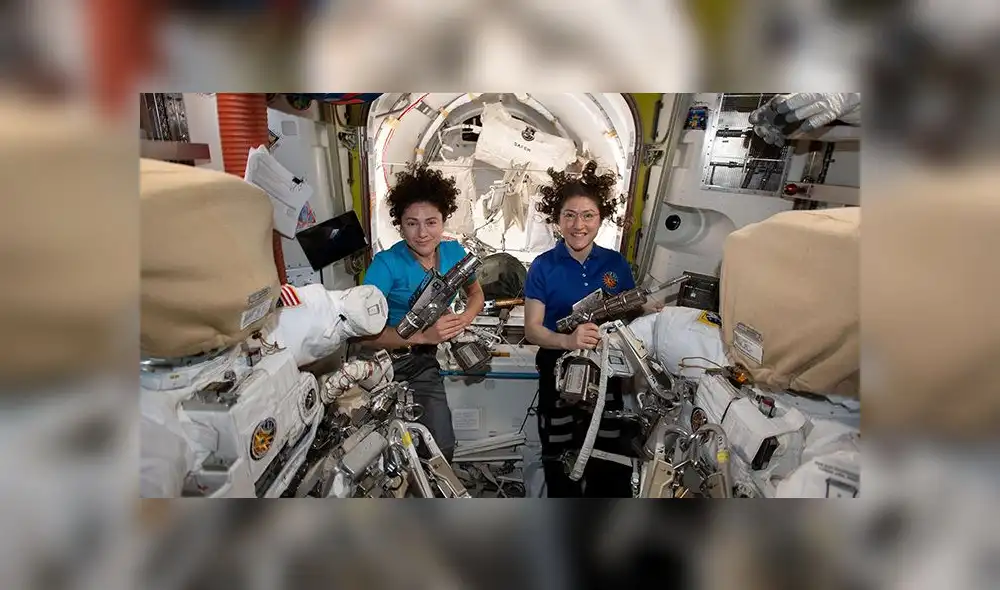 Christina Koch y Jessica Meir