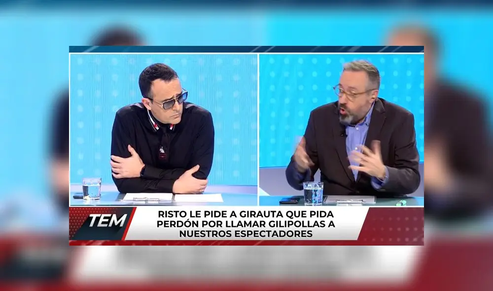 El programa se convirtió en un ida y vuelta de respuestas entre Risto Mejide y Juan Carlos Girauta. (Foto: Cuatro) El programa se convirtió en un ida y vuelta de respuestas entre Risto Mejide y Juan Carlos Girauta. (Foto: Cuatro)