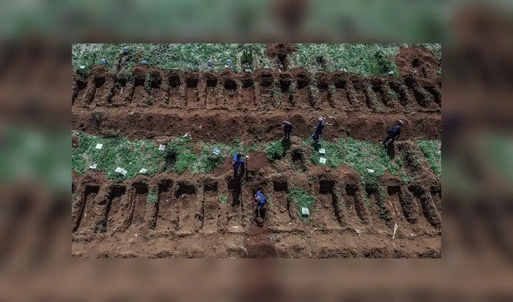 Así se prepara el cementerio más grande de Brasil para enterrar muertos por coronavirus [FOTOS]
