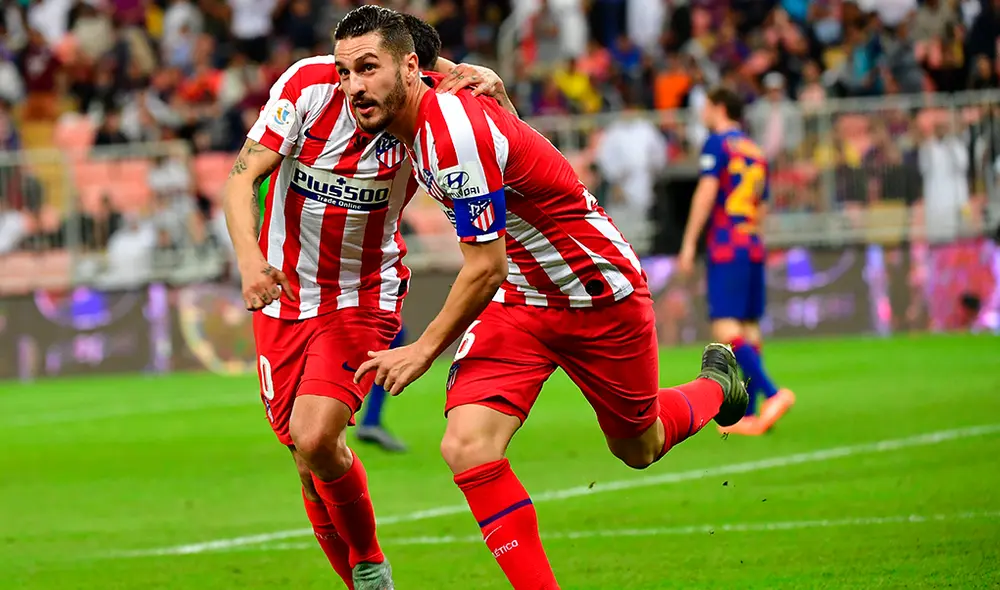 Ángel Correa anotó el tercero para el Atlético Madrid. Ángel Correa anotó el tercero para el Atlético Madrid.