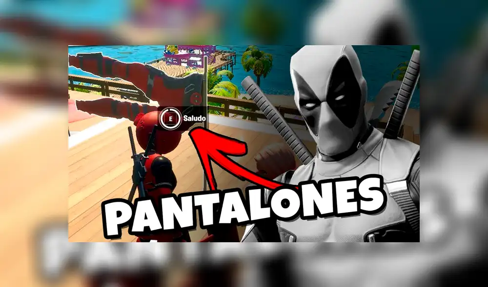 Encuentra los pantalones cortos y saluda los pantalones de Deadpool en Fortnite.