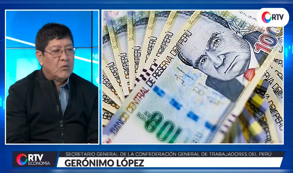 Gerónimo López, secretario de la CGTP Gerónimo López, secretario de la CGTP