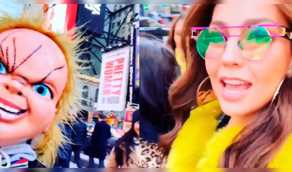 Thalía y Lali Espósito tuvieron inesperado encuentro con Chucky 