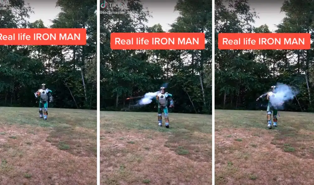 Brandon pasó ocho años construyendo la armadura de Iron Man. Foto: YouTube/Techmaster_2020