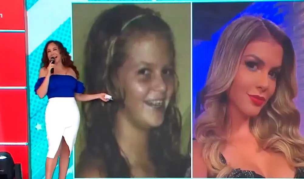 Janet Barboza se burló de foto de su compañera Brunella Horna en "América hoy". Foto: América TV.