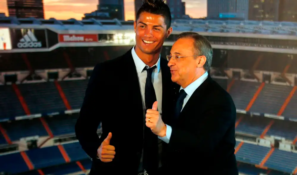 Florentino Pérez y Cristiano Ronaldo. Florentino Pérez y Cristiano Ronaldo.
