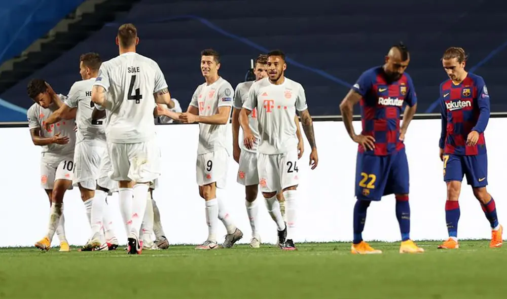 Bayern Múnich le propinó al Barcelona la segunda peor goleada de su historia en la Champions League. Foto: EFE.
