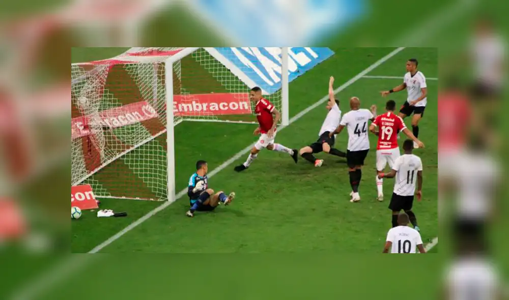 El peruano no pudo celebrar pues su equipo terminó igualando con Paranaense. Créditos: Globoesporte El peruano no pudo celebrar pues su equipo terminó igualando con Paranaense. Créditos: Globoesporte