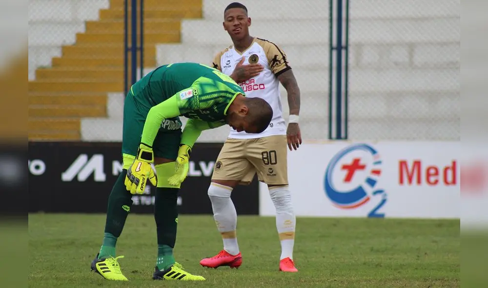 Con potente remate Sandoval venció a Heredia en el arco de Mannucci. (Foto: Liga 1)