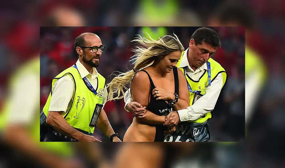 Kinsey Wolanski "invade" partido entre River vs. Boca y genera diversas reacciones [VIDEO]