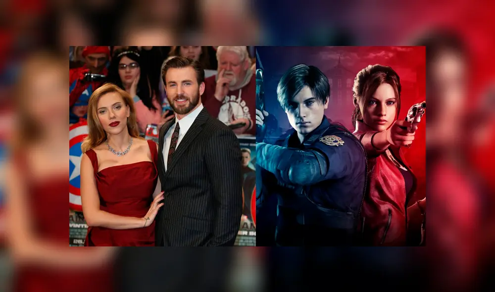 Así lucen Scarlett Johansson y Chris Evans como protagonistas de Resident Evil.