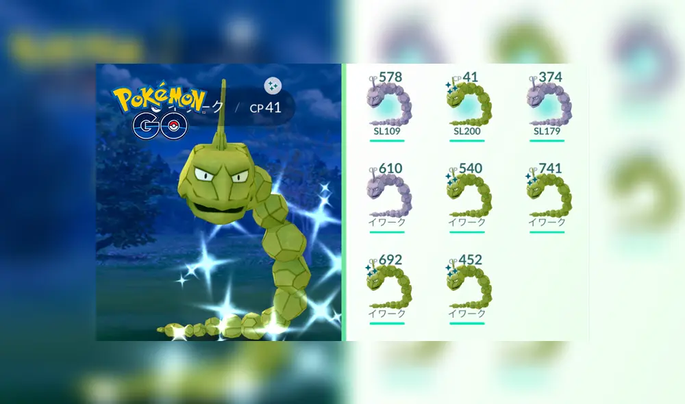 Onix protagoniza el evento hora del pokémon destacado en Pokémon GO y usuarios podrán capturarlo en su variante shiny.
