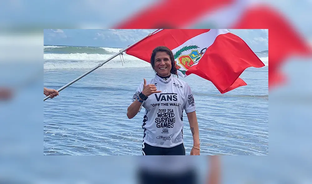 Sofía Mulanovich campeona del mundial de surf ISA Japón 2019. Foto: Instagram. Sofía Mulanovich campeona del mundial de surf ISA Japón 2019. Foto: Instagram.
