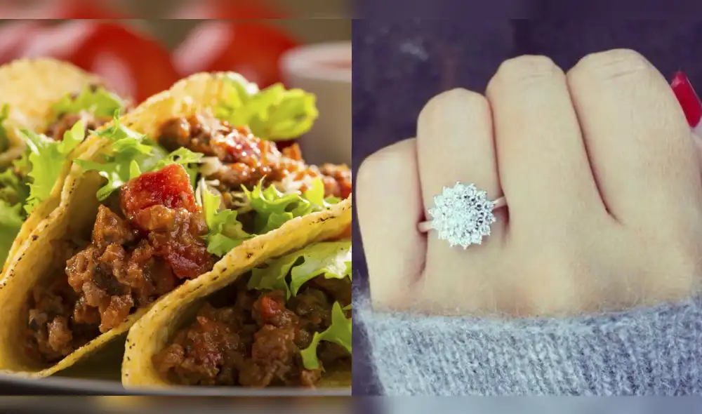YouTube: Encuentra anillo de compromiso dentro de un taco y su reacción causa furor en redes [VIDEO]