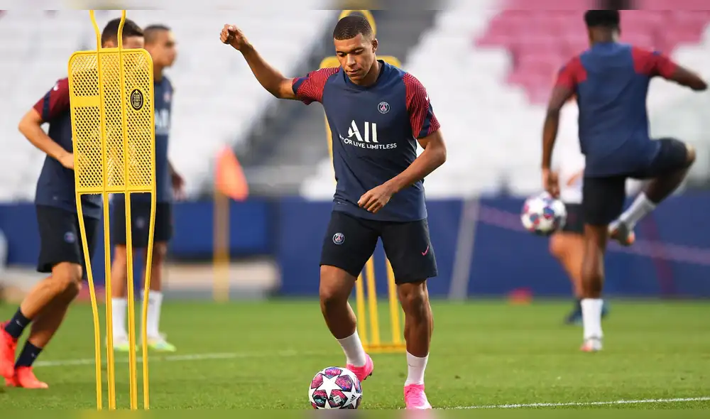 Kylian Mbappé será titular en el ataque del PSG. Foto: EFE. Kylian Mbappé será titular en el ataque del PSG. Foto: EFE.