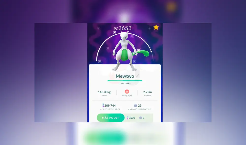 Jugador peruano le regala a su novia un Mewtwo shiny en Pokémon GO.