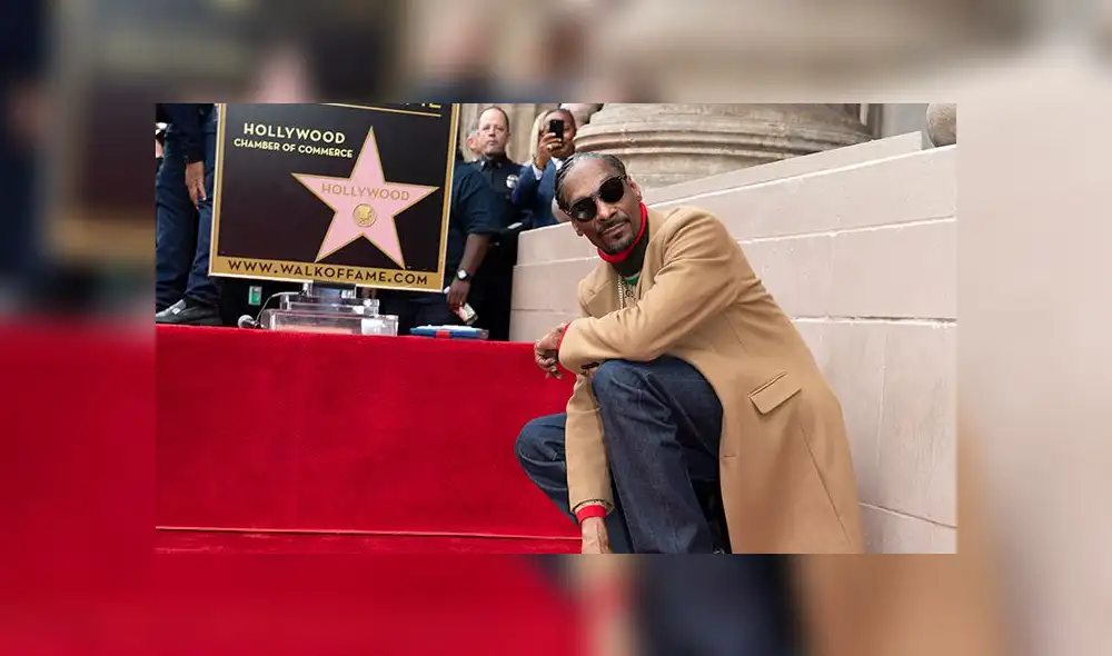 Rapero Snoop Dogg ya tiene su estrella de Hollywood y lo celebró a su fiel estilo [VIDEO]