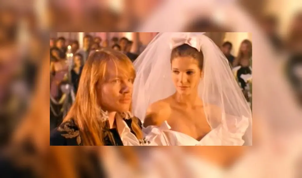 YouTube: Matrimonio de Axl Rose en 'November rain' es el video más visto de los 90