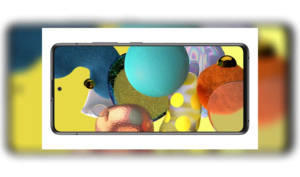 El Galaxy A51 5 G cuenta con una pantalla super AMOLED de 6,5 pulgadas.