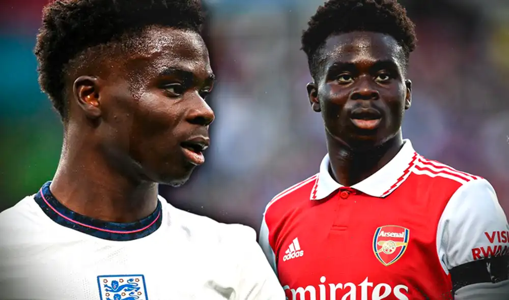 Bukayo Saka es un futbolista inglés de 21 años. Foto: composición de Gerson Cardoso
