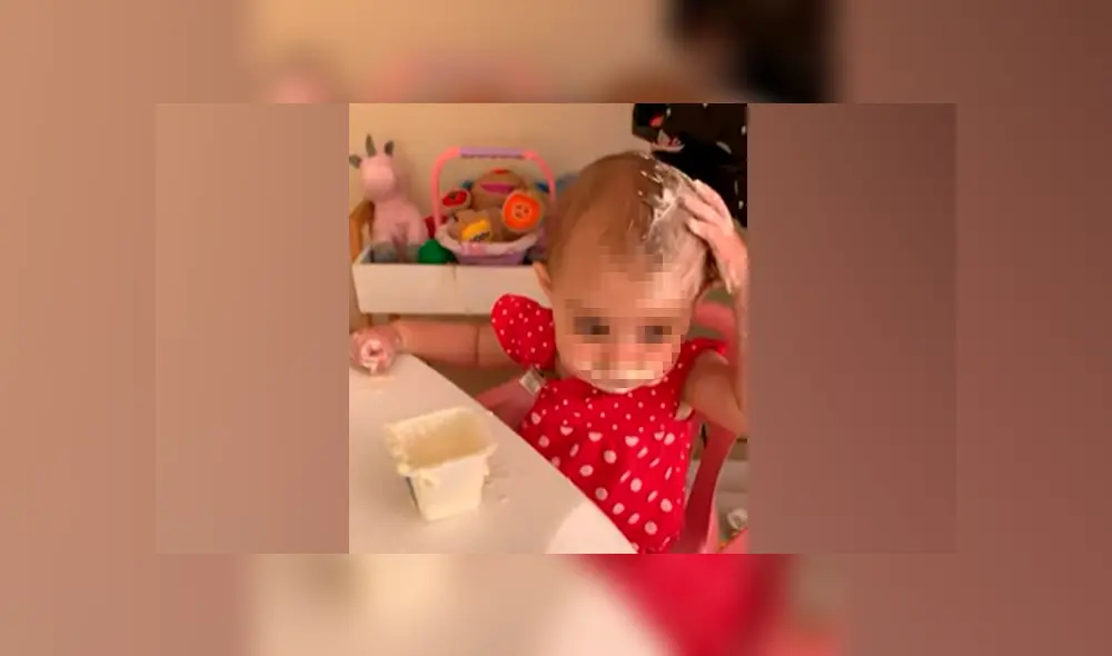 Desliza a la izquierda para ver más fotos de la tierna travesura de esta bebé. (Foto: captura)