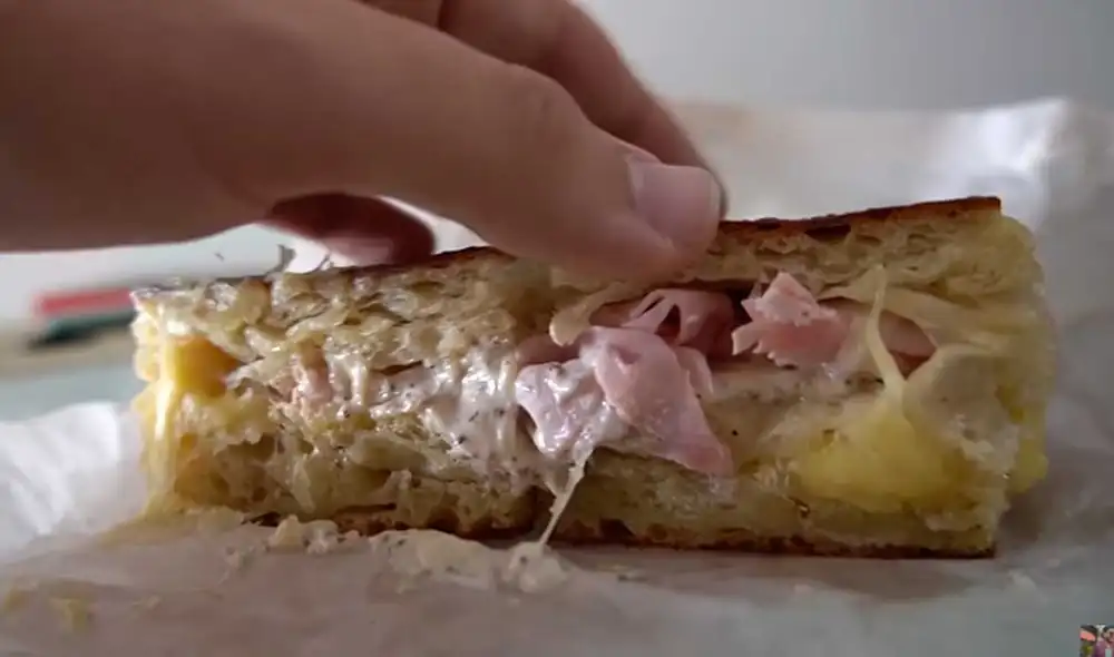 Desliza las imágenes para ver el aspecto de este costoso alimento ofrecido en una panadería de Lima. Foto: captura de YouTube/El Cholo mena