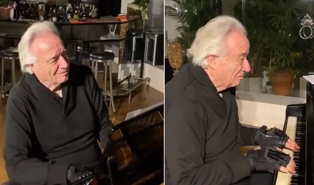 El famoso pianista João Carlos Martins volvió a tocar luego de varios años. Foto: Twitter