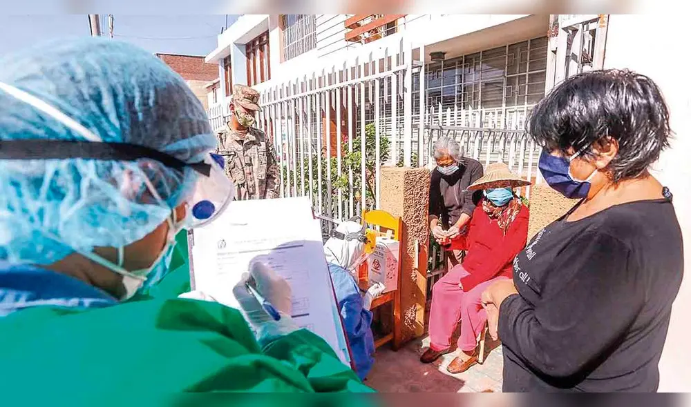 barrido. Estrategia ayuda a identificar casos positivos en distritos.