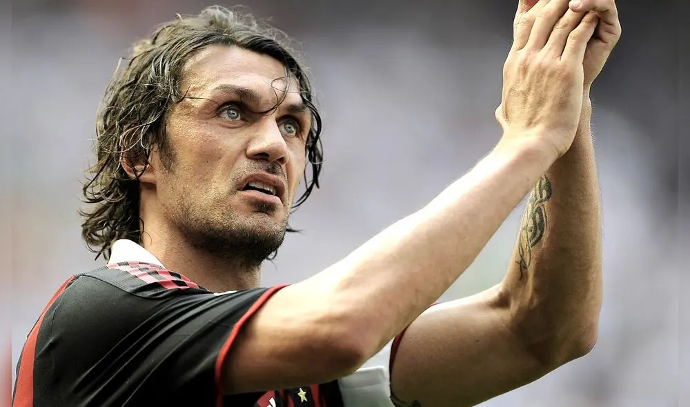 Paolo Maldini se retiró a los 40 años de edad con camiseta del AC Milán. (Foto: AFP)
