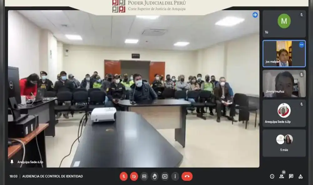 El magistrado identificó al gobernador regional, Elmer Cáceres. Foto: Corte de Justicia de Arequipa El magistrado identificó al gobernador regional, Elmer Cáceres. Foto: Corte de Justicia de Arequipa