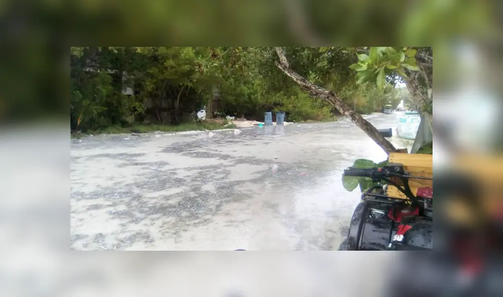 Video muestra la inundación de la Isla de Holbox tras el Frente Frío 