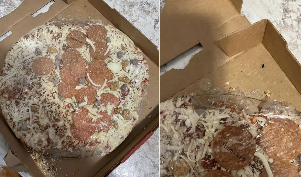 Mujer descubrió que las coberturas de la pizza eran excrementos. Foto: Alysa Potter/Redes Sociales)