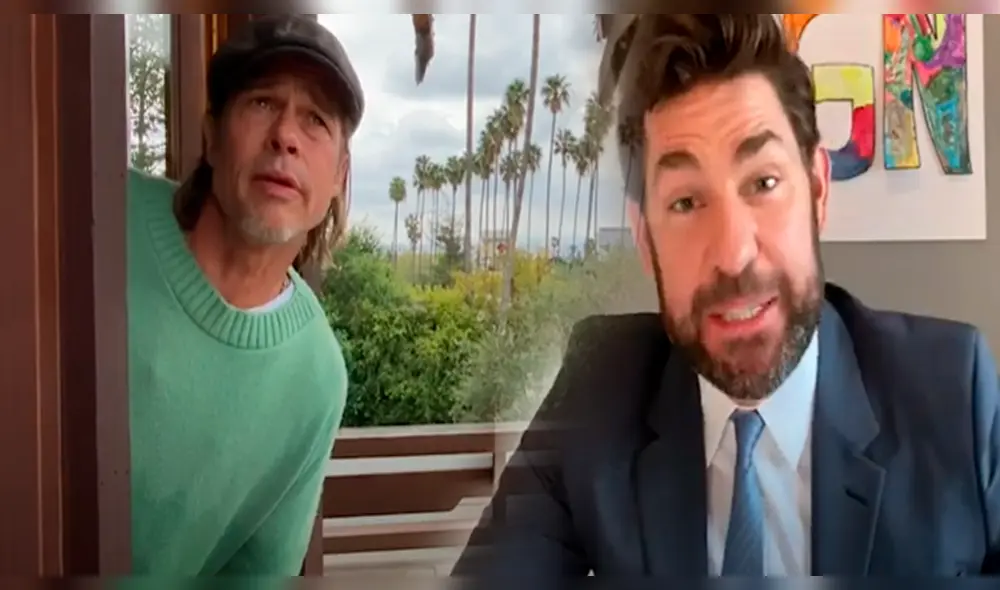 Brad Pitt se convierte en el chico del clima para el programa Some Good News de John Krasinski