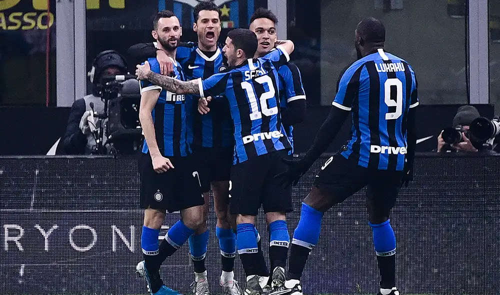 Lautaro Martínez marcó el primero para el Inter. (Créditos: AFP) Lautaro Martínez marcó el primero para el Inter. (Créditos: AFP)