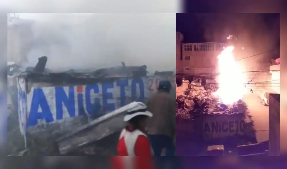 Arequipa. Incendio se produjo esta madrugada y fue sofocado 4 horas después.