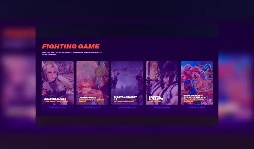 Nominados a The Game Awards 2019.